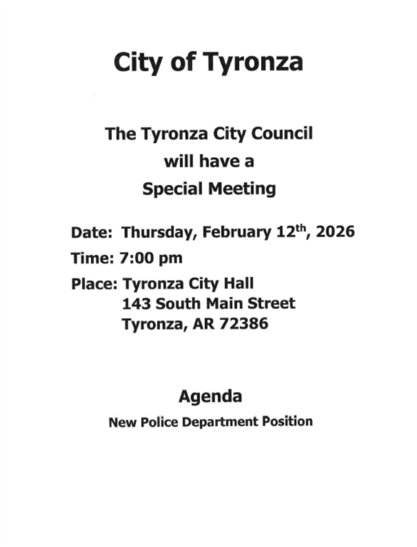 Special Called Meeting